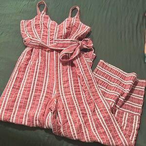 Cotton romper by Anthropologie